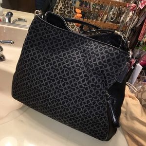 Coach large 3 pocket purse